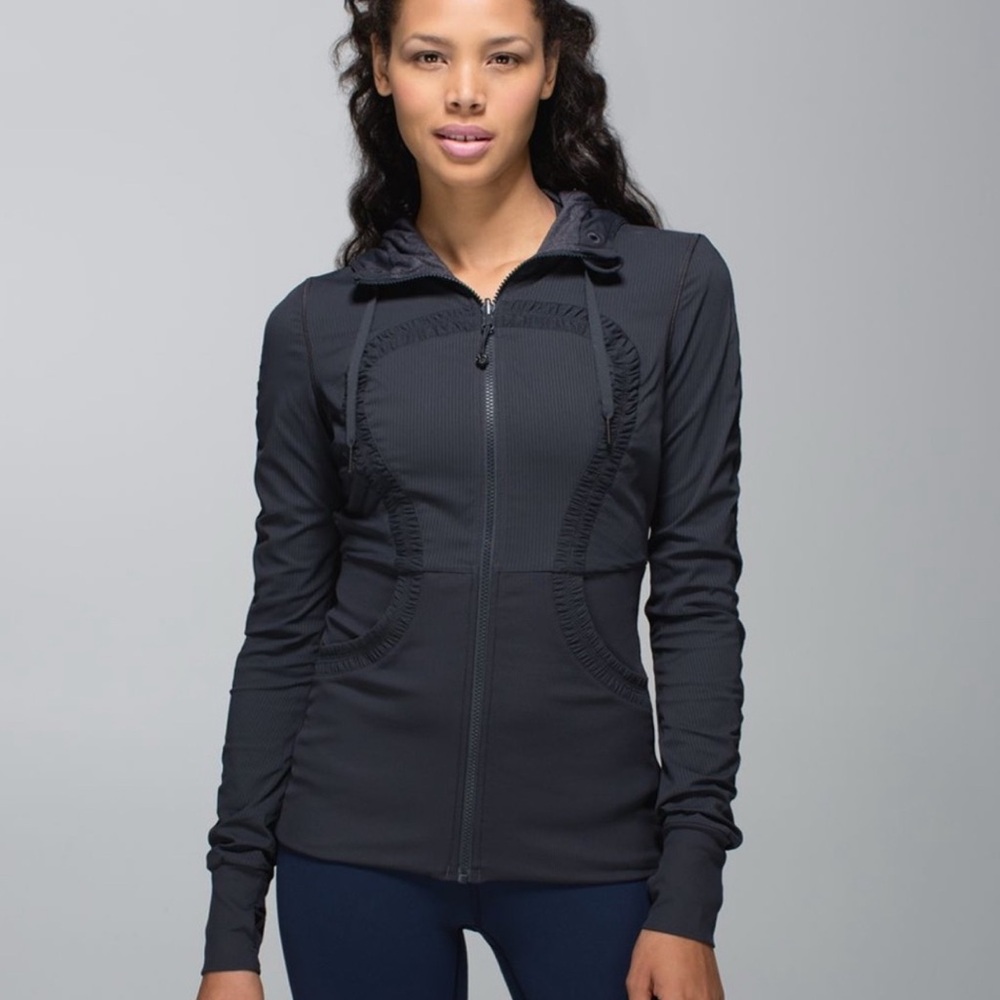 Lululemon Dance Studio Reversible Black and Grey Jacket